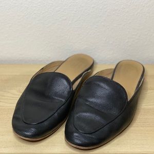 Vegan leather backless flats